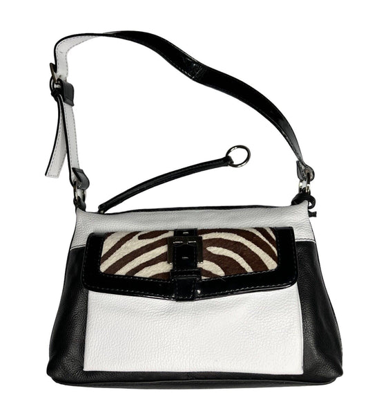 Mini Sharif Studio Leather & Calfskin Color Block Shoulder Bag