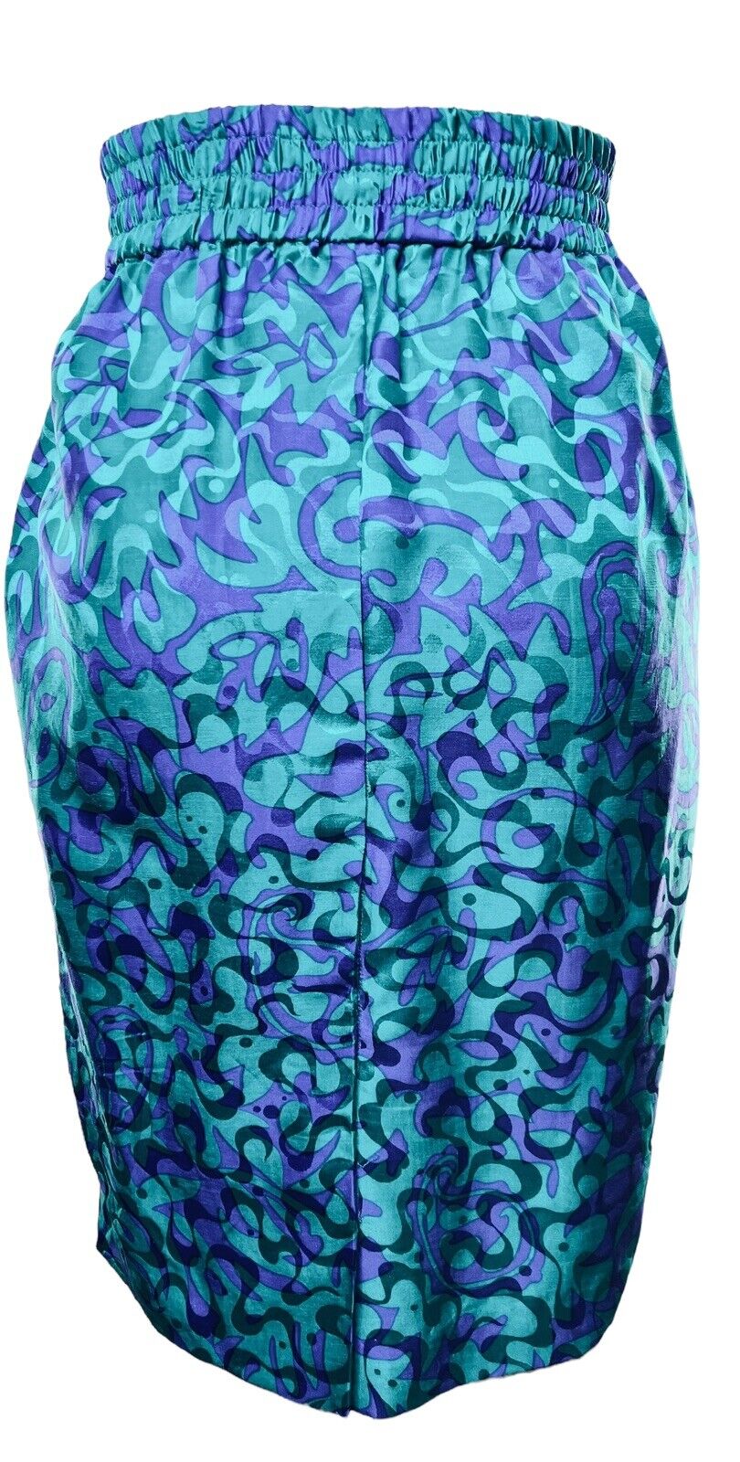 Adrianna Papell Purple & Green Silk Skirt Set Size 4