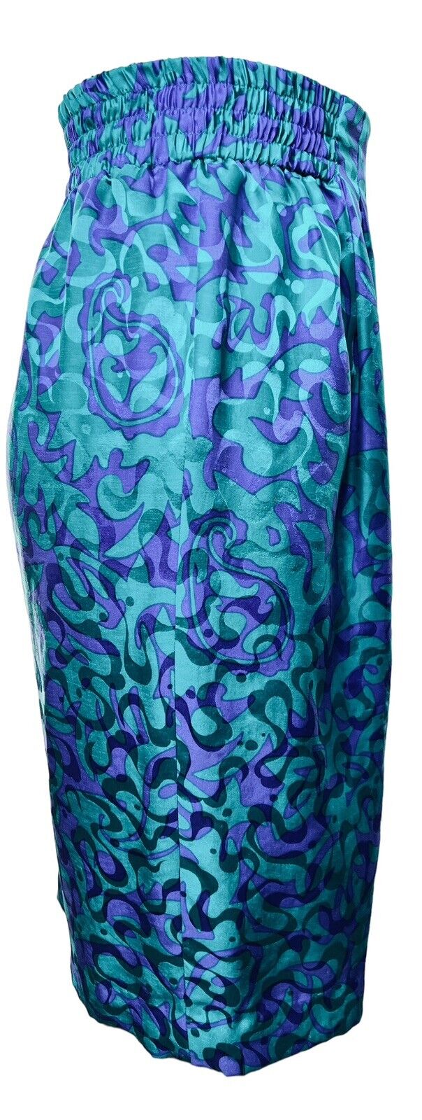 Adrianna Papell Purple & Green Silk Skirt Set Size 4