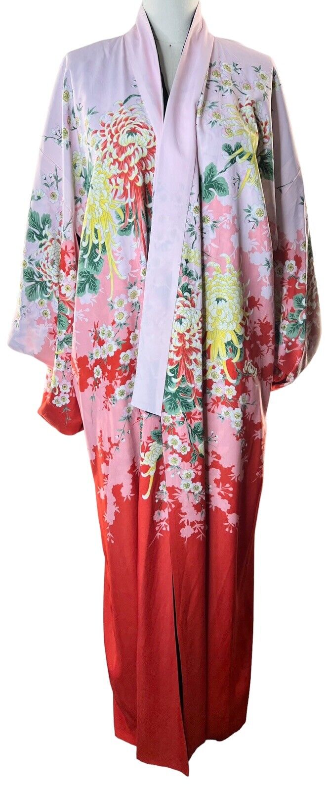 Bespoke Silk Japanese Reversible Kimono Made in Japan One Size 