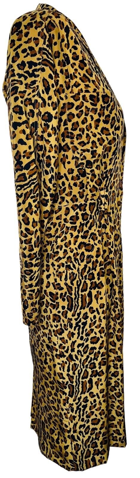 Gillian Silk Leopard Print Midi Dress Size 4