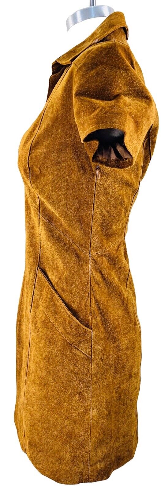 Ecote For Urban Outfitters Size 0 Cognac Suede Mini Dress