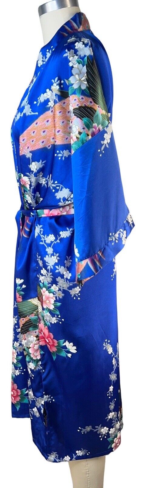 Oriental Village Silk Collection Kimono Belted Robe 