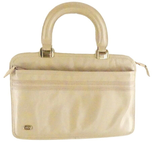 Phillipe Vintage Ivory Leather Satchel