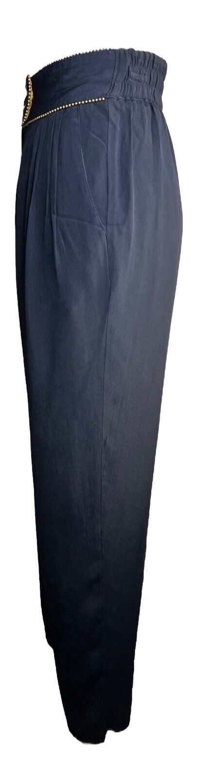 Women’s Platinum By Dorothy Schoelen Black Pleated Trousers Beaded Trim Buttons