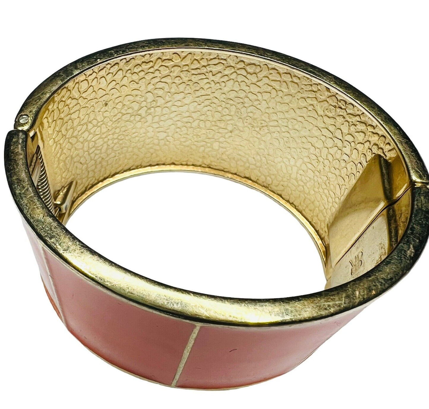 Banana Republic Coral & Gold Cuff Bracelet 