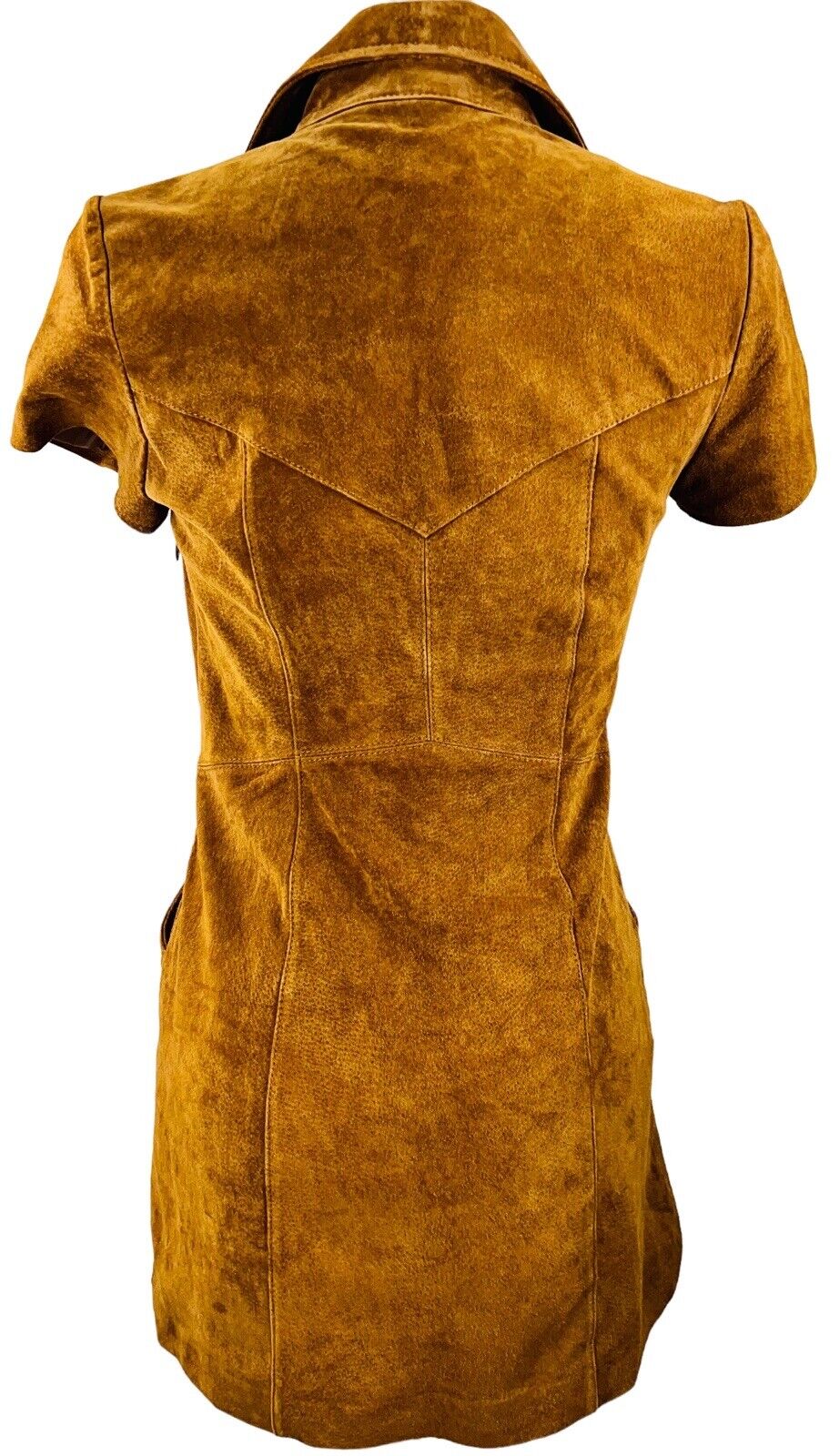 Ecote For Urban Outfitters Size 0 Cognac Suede Mini Dress