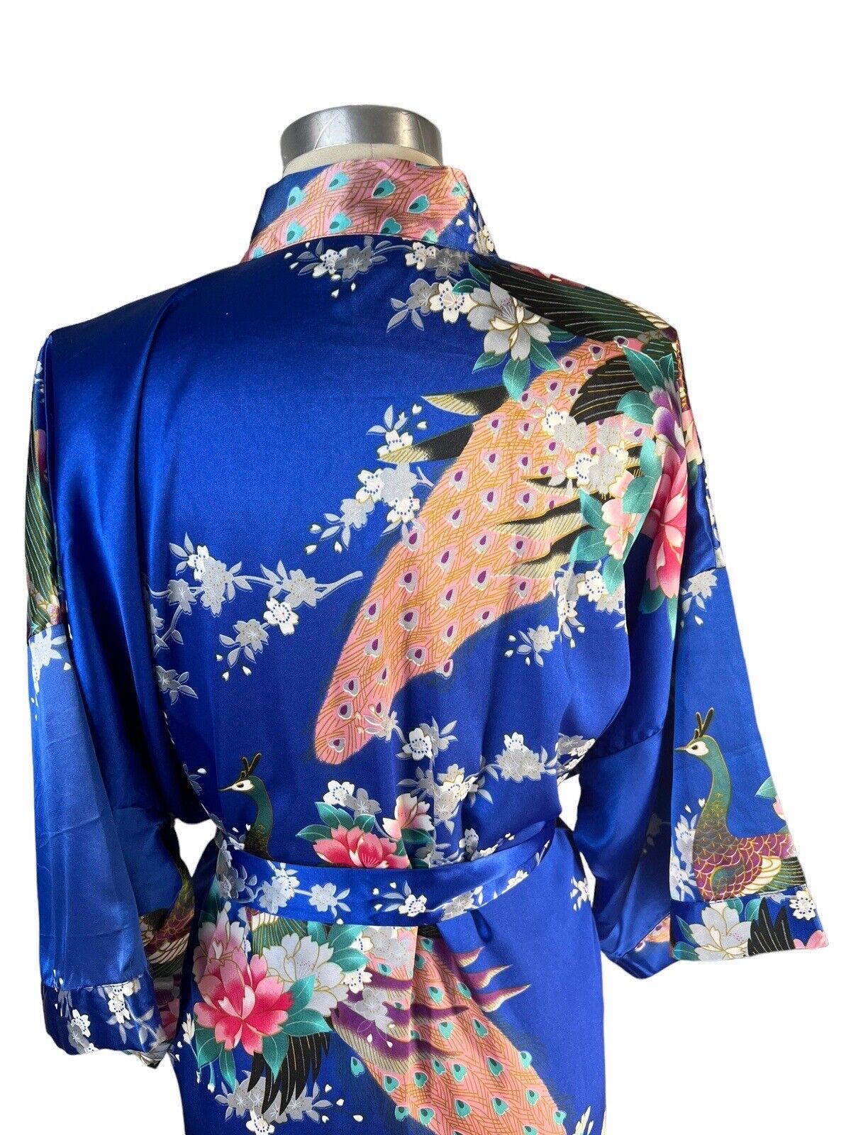 Oriental Village Silk Collection Kimono Belted Robe 