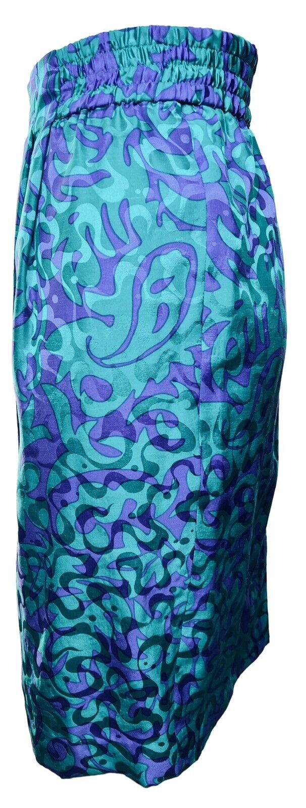 Adrianna Papell Purple & Green Silk Skirt Set Size 4