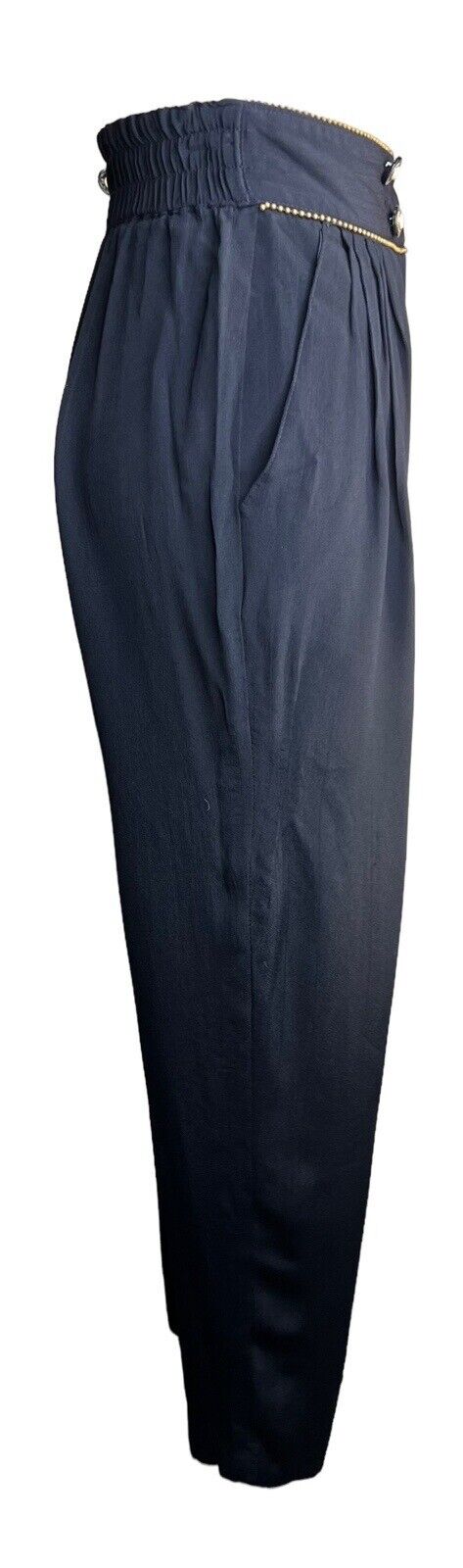 Women’s Platinum By Dorothy Schoelen Black Pleated Trousers Beaded Trim Buttons