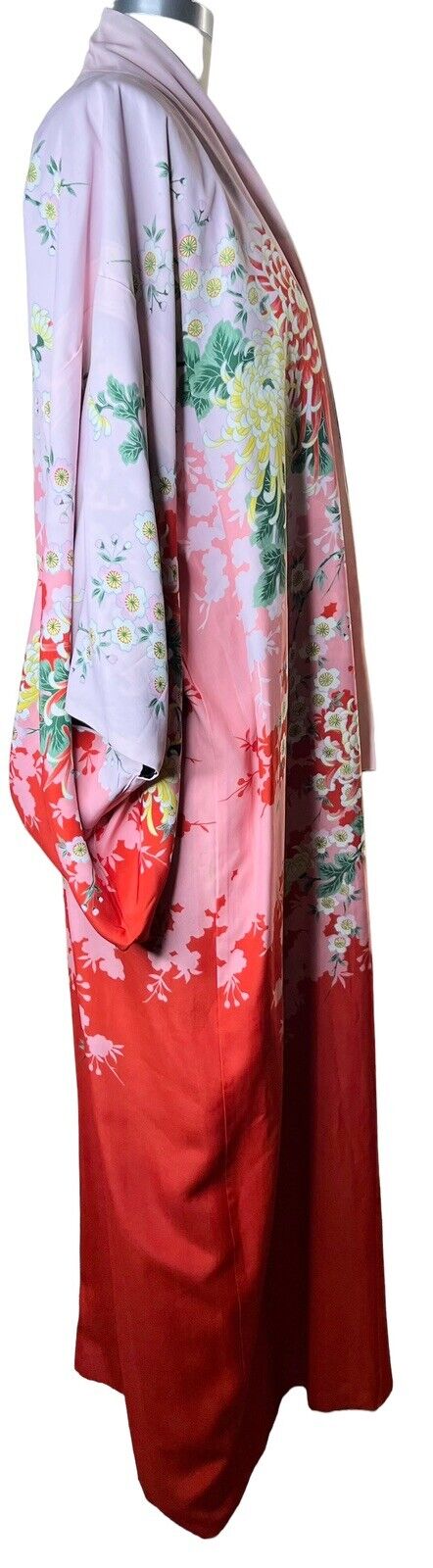 Bespoke Silk Japanese Reversible Kimono Made in Japan One Size 