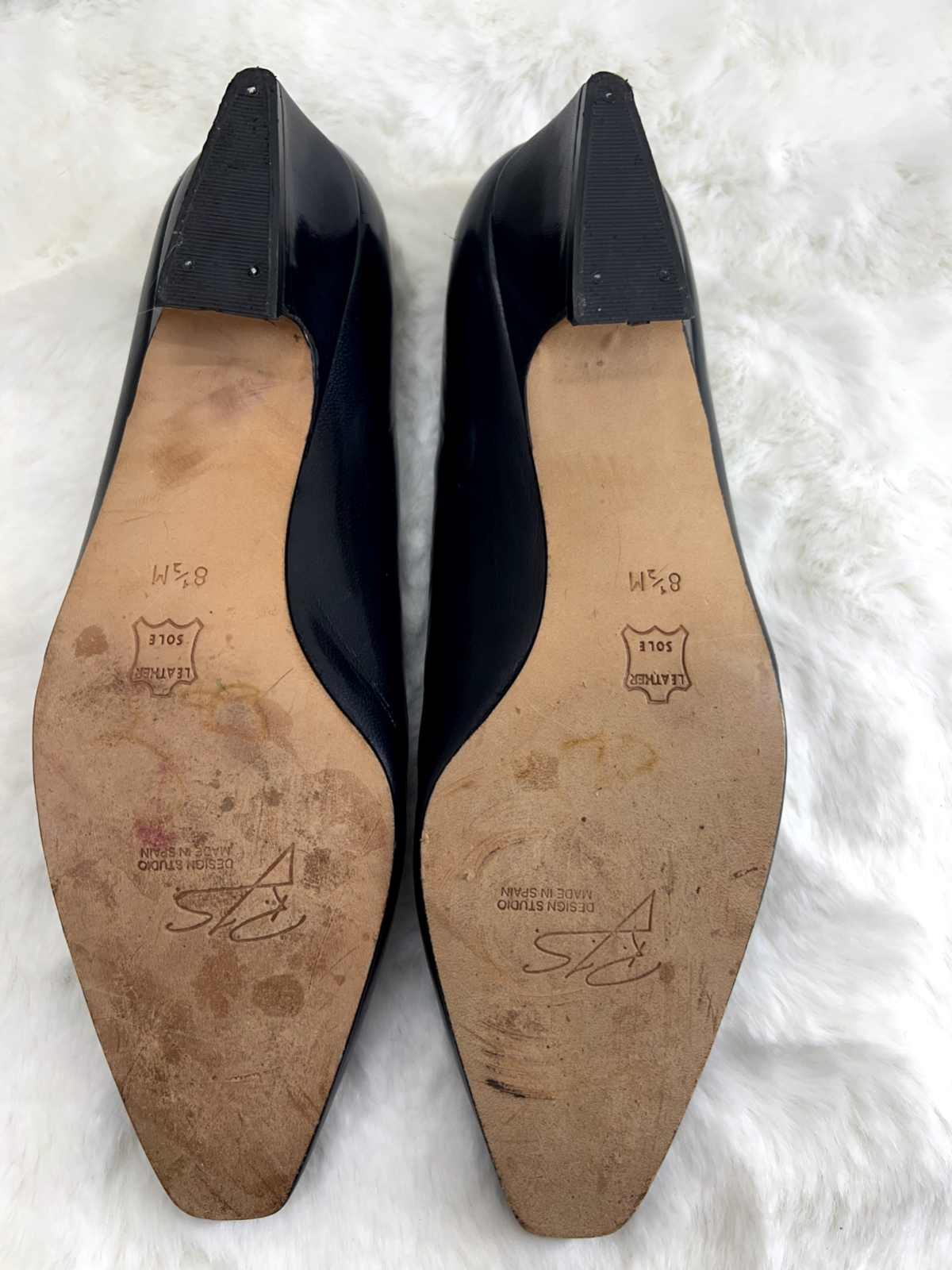 Design's for RJS Blue Leather Flats Size 8 1/2M