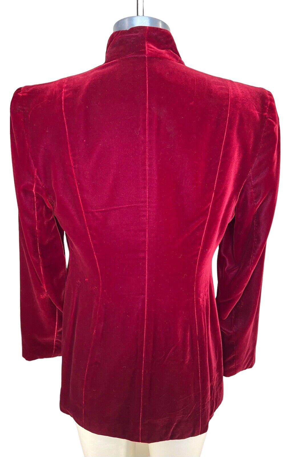 Episode Wine Red Velour One Button Blazer Size 2